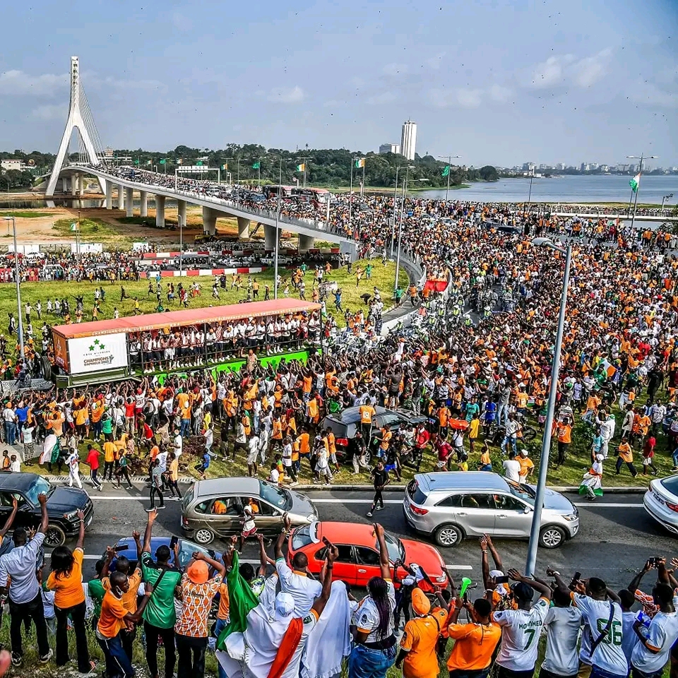 Côte d’Ivoire Celebrates National Team’s AFCON Victory in Jubilant Festivities 🎉🇨🇮