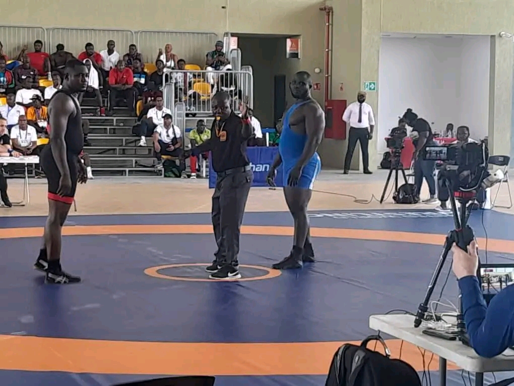 The Gambia Wrestler Shines in 13th African Games Semifinal