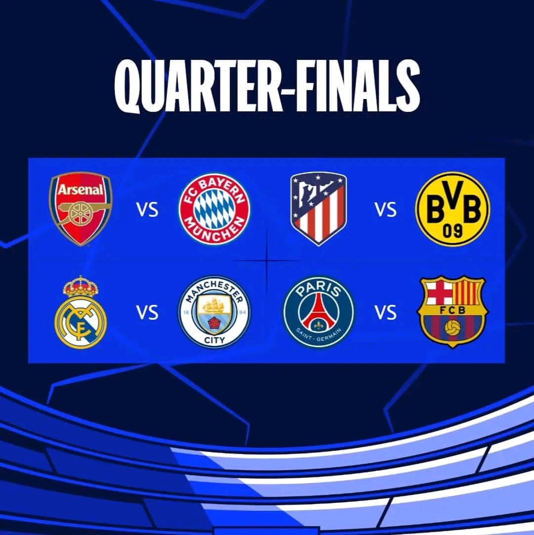 “UEFA Champions League Quarter Final Draw Unveils Thrilling Matchups and Semi-Final Previews”